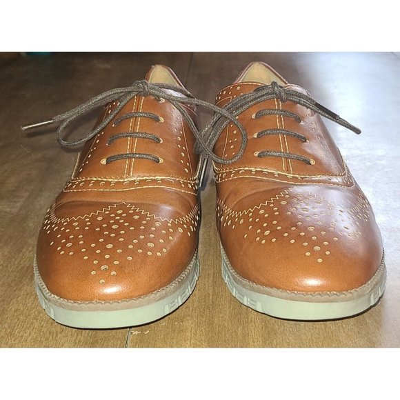 Deerstags Benton Jr Boys Dress Shoes, Brown Sz 7M Wingtips - Picture 7 of 9